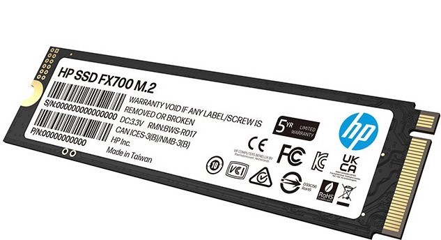 Unidad en estado solido HP FX700 512GB NVMe 2.0